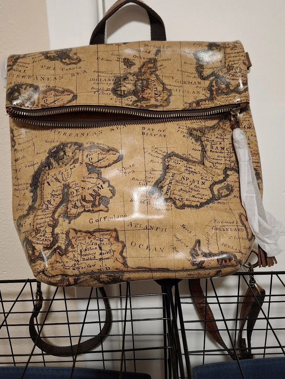 Patricia Nash Luzille Backpack- European Map